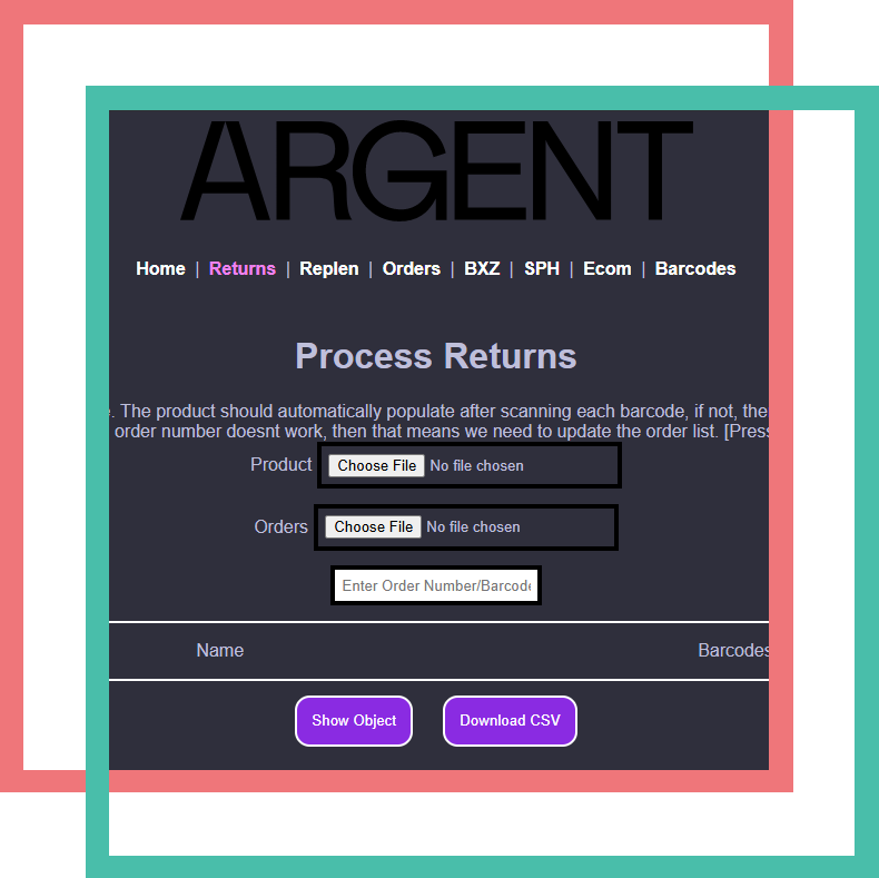 argent software screenshot